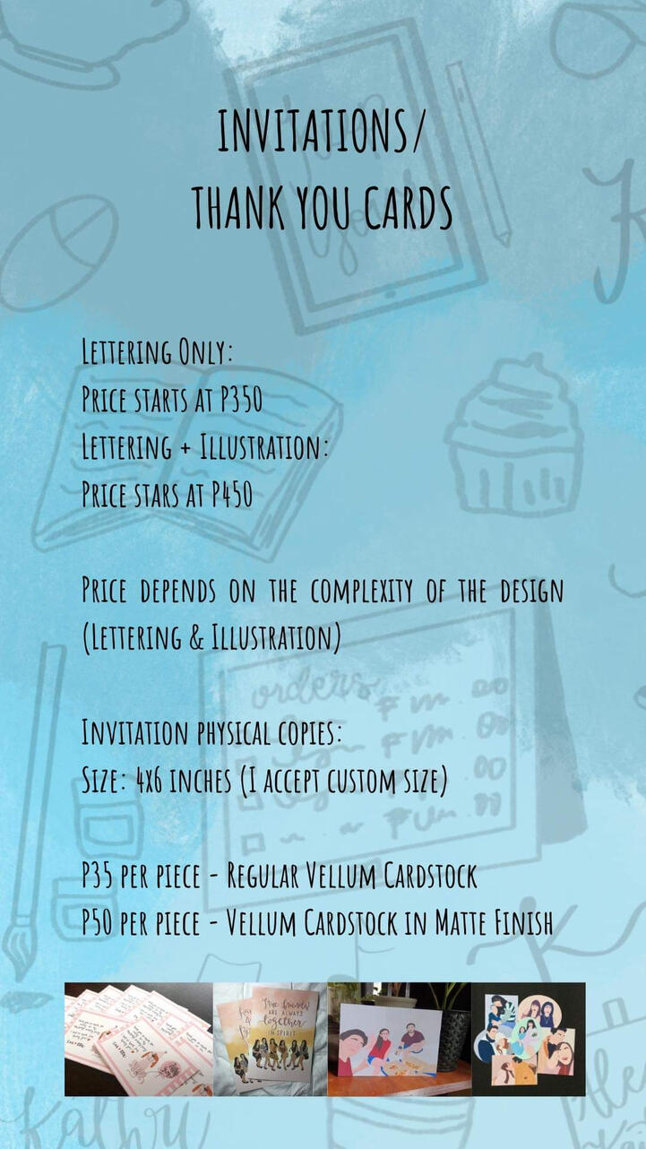 Invitation/Thank you cards