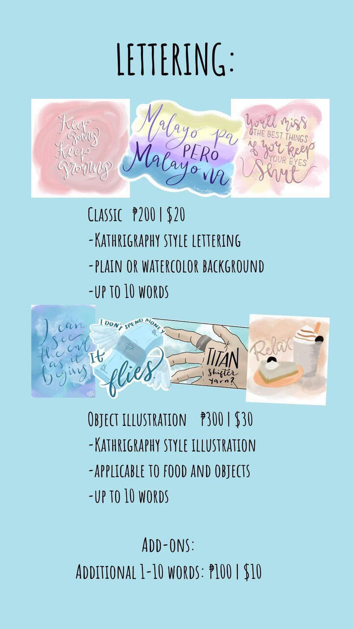 Lettering/Object Illustration